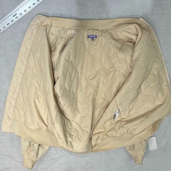 Florence by Mills Oversize Quilted Bomber Jacket Whitecap Grey XS NWT - Picture 9 of 16